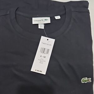 Lacoste Men’s Black Crewneck Short Sleeve Tee